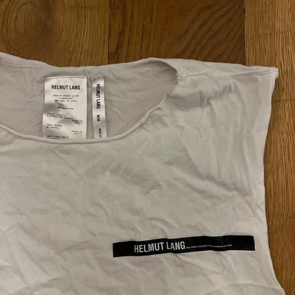 Helmut Lang white tank top size M - Picture 2 of 2